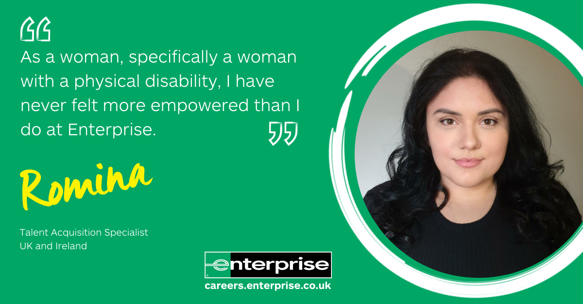As a woman with a physical disability, I feel empowered at Enterprise